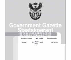 Government Gazette 27 March 2020 No.11069